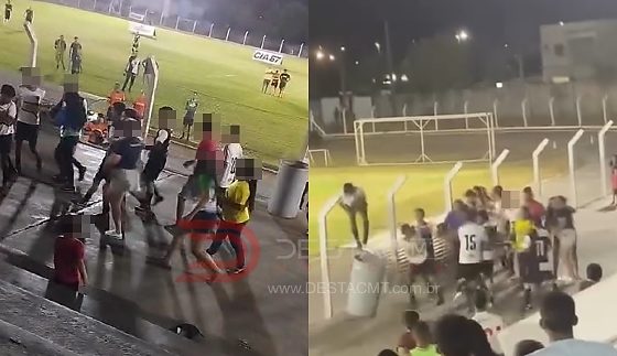 Briga generalizada após jogo de Fut 7 termina com intervenção da PM em Nova Mutum/MT