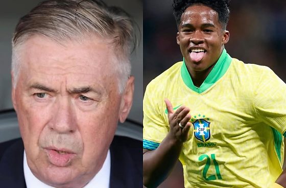 Carlo Ancelotti confirmou que Endrick começará como titular na partida da Seleção Brasileira con.jpg