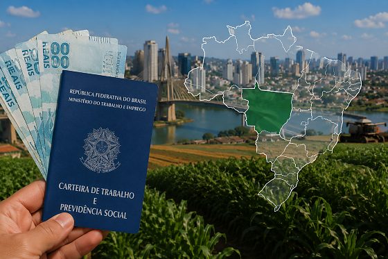 Mato Grosso está entre os estados com maiores salários médios do Brasil, aponta IBGE