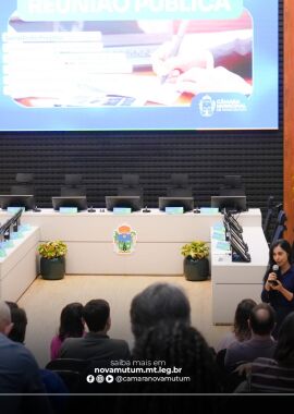 Reunião pública fortalece o diálogo e amplia o debate sobre mudanças no Código Tributário Municipal em Nova Mutum/MT