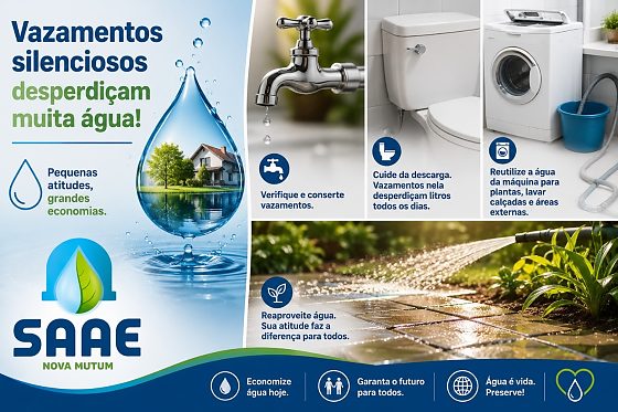 Vazamentos silenciosos desperdiçam muita água