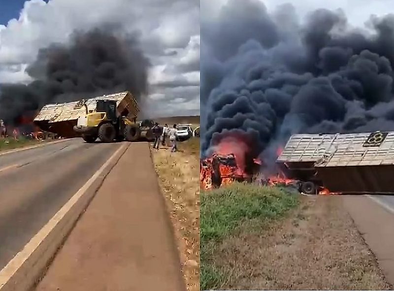 Acidente entre quatro veículos deixa dois mortos e quatro feridos na BR-174