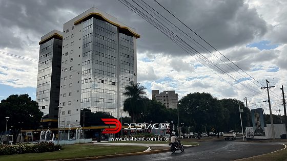 Após calor de 35°C, Nova Mutum registra apenas chuva fraca em alguns bairros