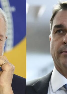Pesquisa mostra Flávio Bolsonaro à frente de Lula no 1º e 2º turno em Mato Grosso