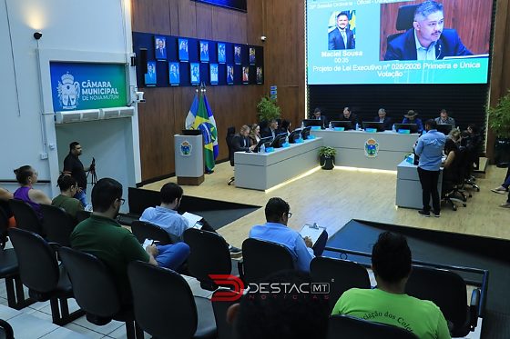 Câmara de Nova Mutum debate crédito de R$ 405 mil e propostas para saúde, educação e infraestrutura