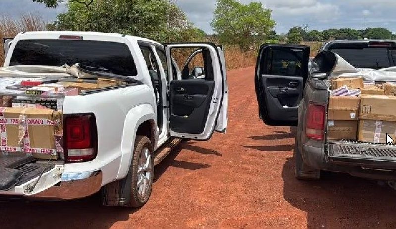 Polícia prende quatro pessoas com mais de 1,5 mil produtos e anabolizantes em rodovia de MT