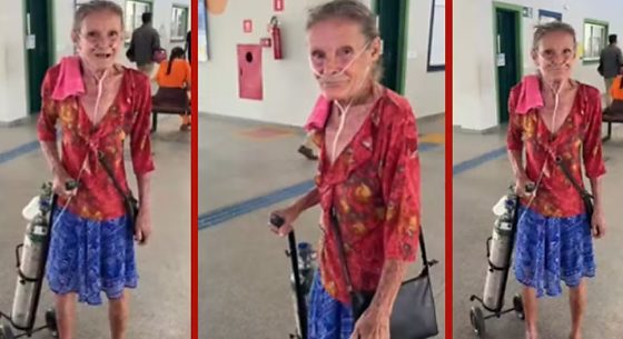 Aos 70 anos e sem um pulmão, eleitora vai às urnas com cilindro de oxigênio; veja vídeo