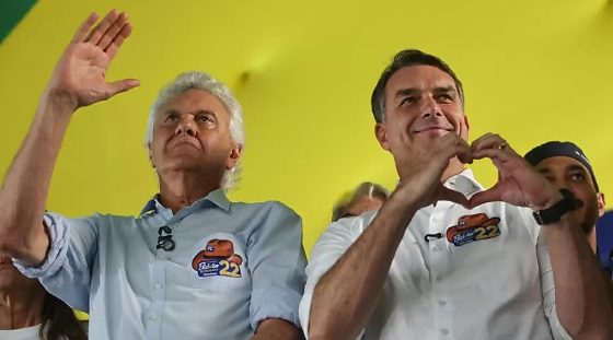 Caiado declara apoio a Flávio Bolsonaro no segundo turno contra Lula