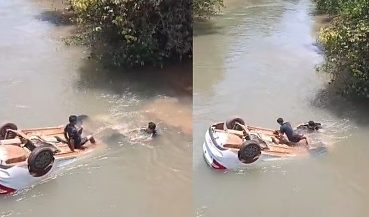 Criança se afoga e é entubada após carro cair de ponte em Sorriso/MT